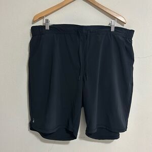 Land’s End Man’s Size 18 Black Stretch Drawstring Shorts